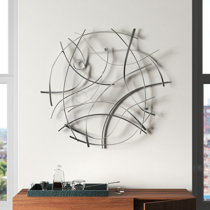Impulse Large 46x22 Abstract Geometric Design Metal Wall Art