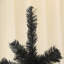 Arbre de Noël artificiel noir, décor des Fêtes avec base en acier-1110939387