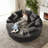 Boneless Modular Oversized Convertible Round Corduroy Sofa Bed with 10 Pillows-1937113375