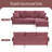Upholstered L-Shaped Sectional Reversible-413496103