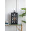 Decorative Black and Gold Roman Numeral Table Clock, Home Decor Gear Clock, 21" x 10"