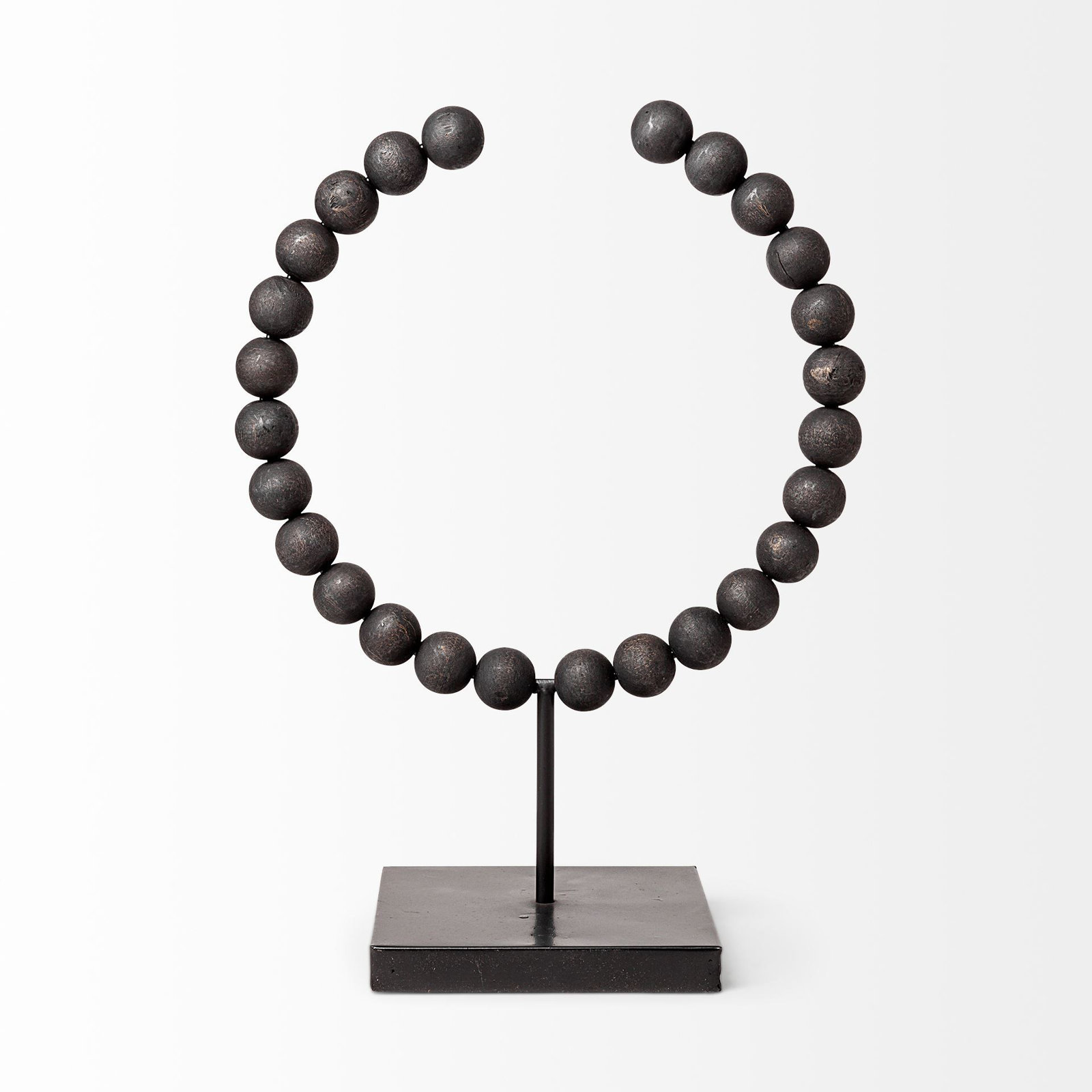 Shira Sculpture, Black, 16" H x 6" W x 11" D