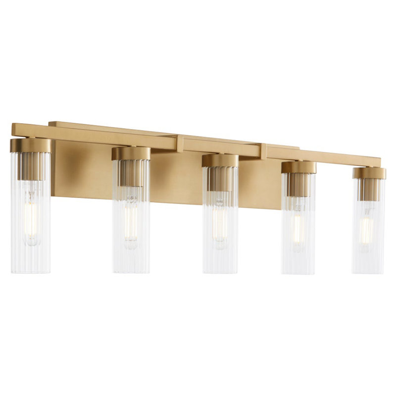 Solfrid 5LT VANITY, Antique Brass