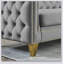 {{Contact us for 3D model} Canapé en velours pour le salon, canapé capitonné à accoudoirs carrés-700556158