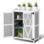 Cabinet d'extérieur avec table en métal