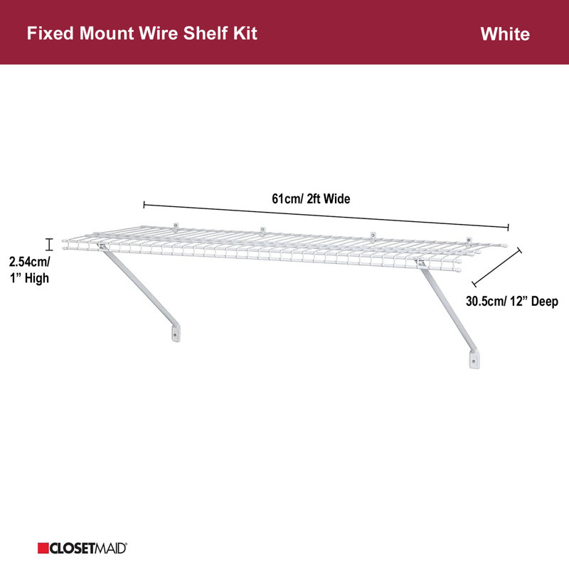 Wire 61cm Wide Shelving
