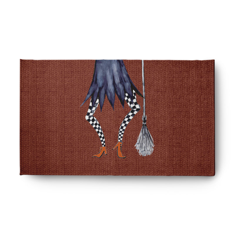 Tapis en chenille Esmerelda Halloween Design CRH1318OR26, Rectangle 3 pi x 5 pi