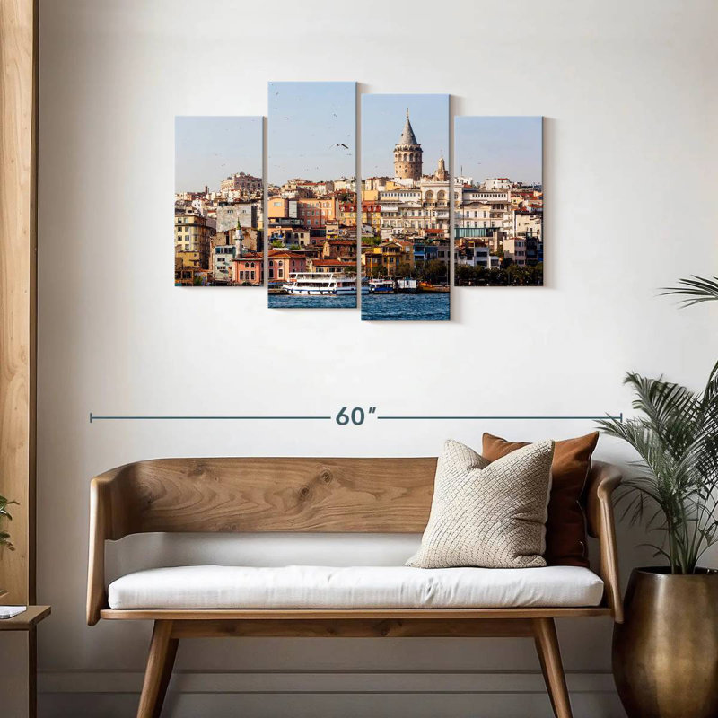 Nicci Skyline Of Bosphorous, 27" H x 43" W