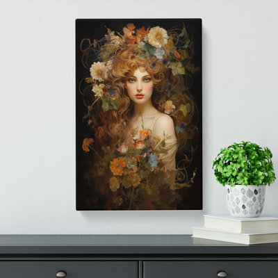 Wildflowers Baroque - Wrapped Canvas Print