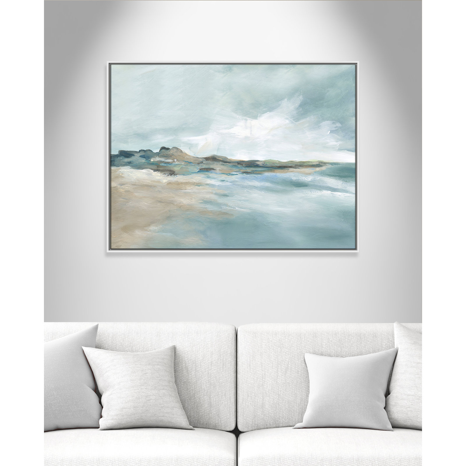 Coralie "Sandpoint" Print by Carol Robinson, 31.5" H x 41.5" W, White