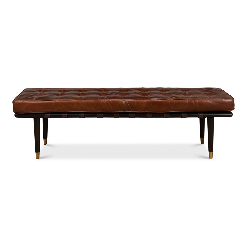 Prince Albert Leather Bench