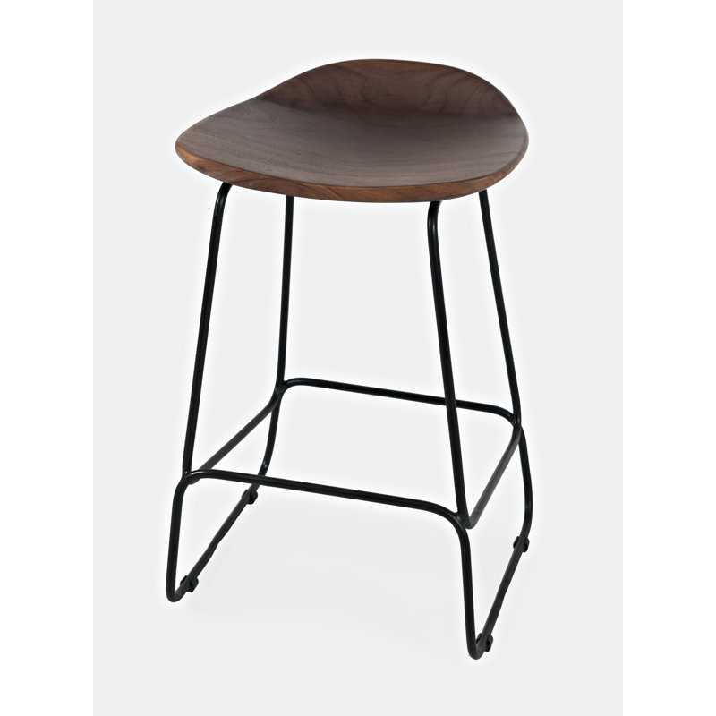 Gordonsville Counter Stool with Metal Frame, Slate