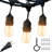 Ambience Pro 48 Ft. Outdoor Plug-In LED 2-Watt String Lights In Warm White With 15 Hooks