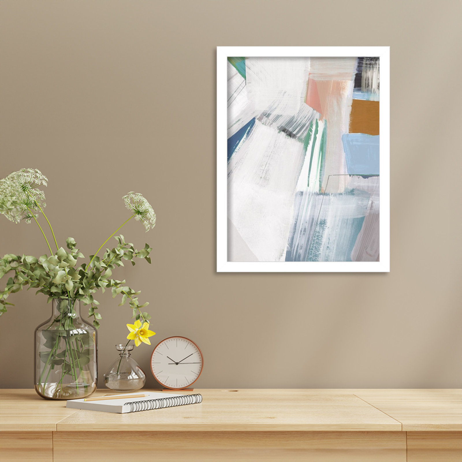 Gilpin "Buildings No. 2" Print by Cartissi, White, 17" H x 13" W