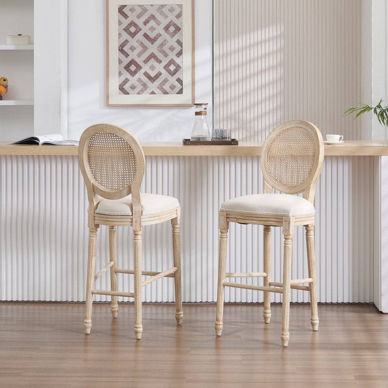 Hauteur de 2 chaises de bar rembourrées