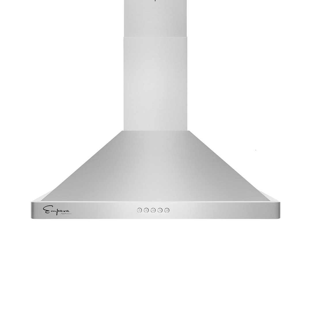 Empava 30" Stainless Steel 400 CFM Convertible Wall Range Hood with Baffle Filter Empava