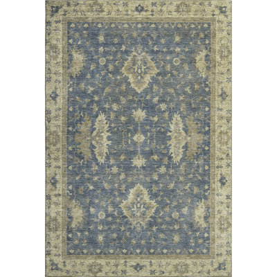 Premium Machine Washable Bucz AMF1739 Border Rug