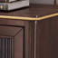 Buffet en bois massif noisette + verre