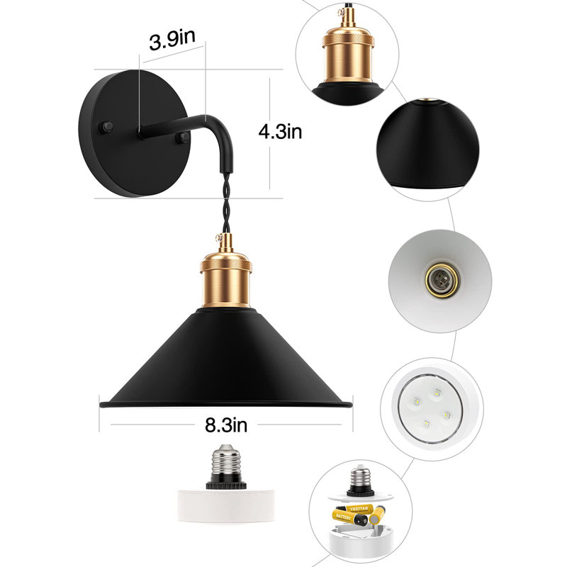 Quanshae Iron Recessed Wall Light