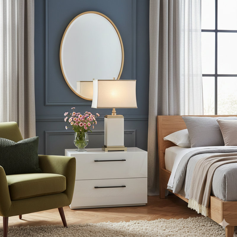 Rectangular Ceramic Table Lamp