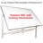 Freestanding Melamine Reversible Magnetic Medium 4' x 6' Whiteboard, Magnetic Whiteboard with Adjustable Height, Sturdy Steel Frame, Marker Tray, 360֯ Rotating Mechanism