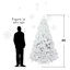 Arbre de Noël 9 pi avec fil mémoire, arbre en PVC à charnière 1910 pointes, assemblage facile pour la décoration intérieure des Fêtes-118095018