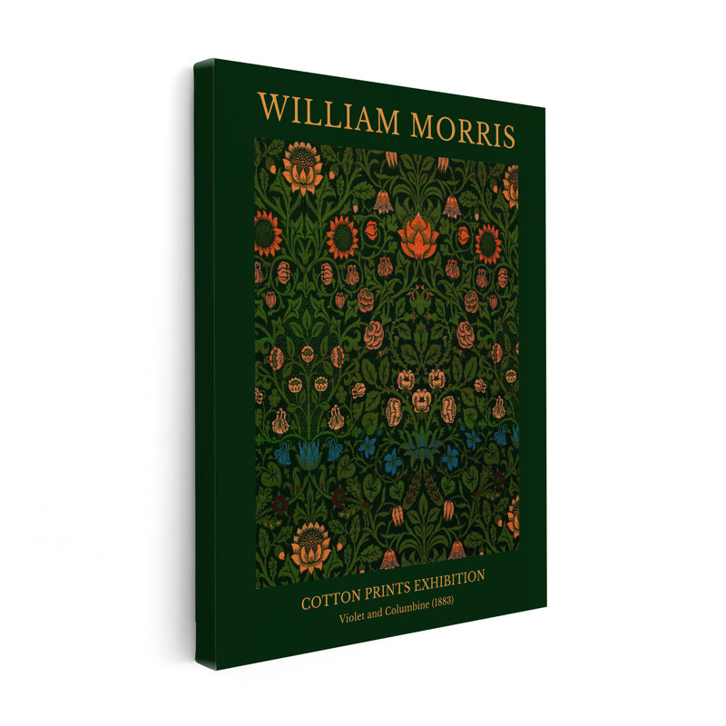 William Morris - Violet et colombine, Unframed, Canvas, 24"H x 32"W
