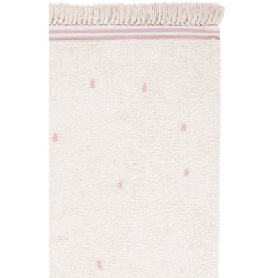 Tapis ivoire / rose Easy Care 212