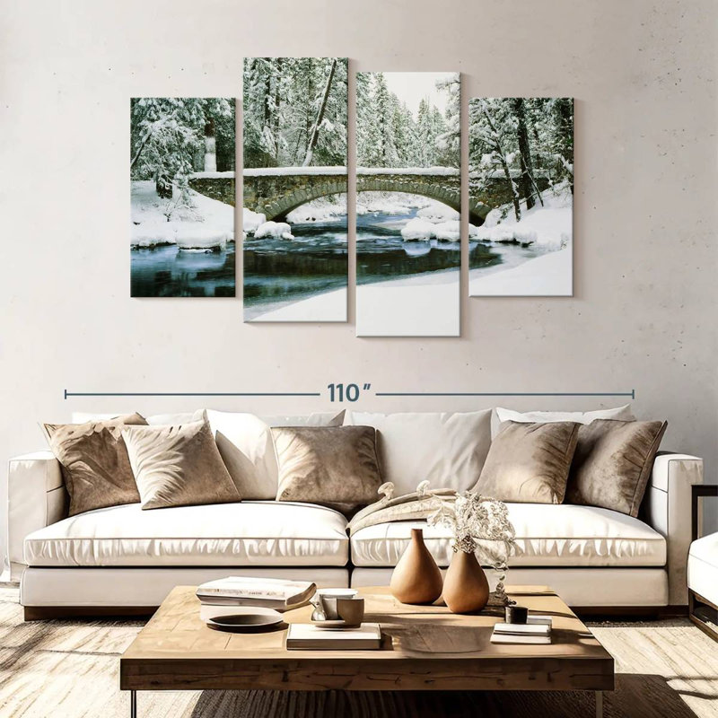 Alvord Winter In Merced River, 54"H x 84"W