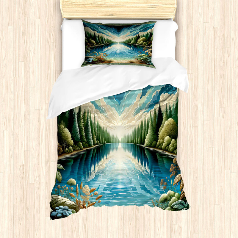 Landscape Duvet Cover, Twin Duvet Cover + 1 Standard Shams