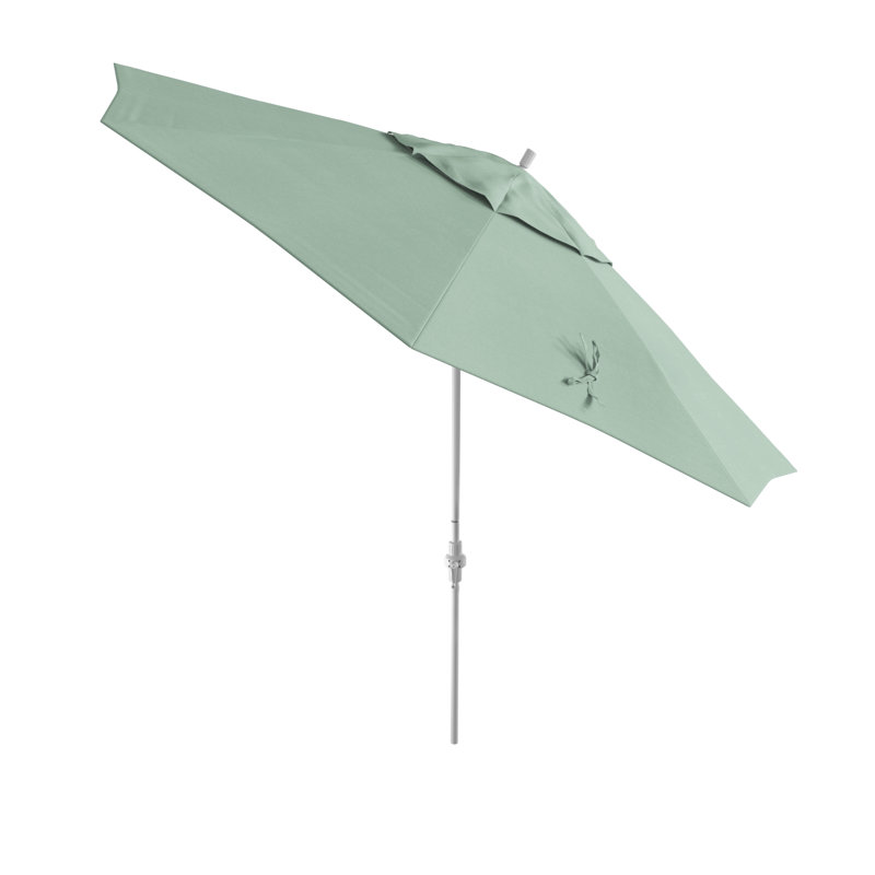 11 ft white patio umbrella SAFAVIEH Outdoor Gracelyn 11Ft Round Crank This extra 11 ft Cantilever Patio Umbrella