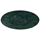 Overdyed Hand-Knotted Wool Modern-Contemporary Green Area Rug 6' 1" x 6' 1"