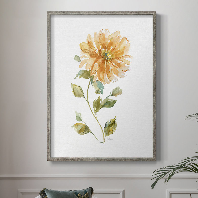 Bright Botanical II, reproduction encadrée - bois massif 48377, H 30 po x l 24 po