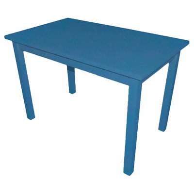 Versaloft Harmony Solid Wood Amish Table 27 X 45" In Caribbean Blue Paint - Use As A 4 Person Dining Table Or Office Desk