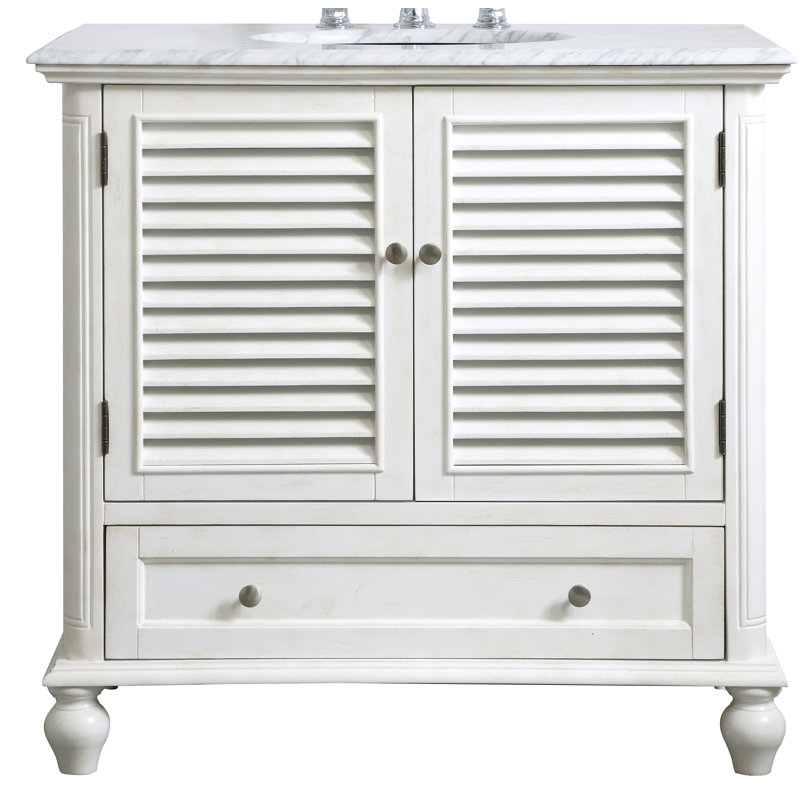 Meuble-lavabo simple 36 po Hansford, Blanc