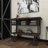 Black Metal Industrial Rolling Cart 3 Basket Drawers Console Table