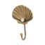 Mythra Golden Seashell Cast Iron Wall Hook