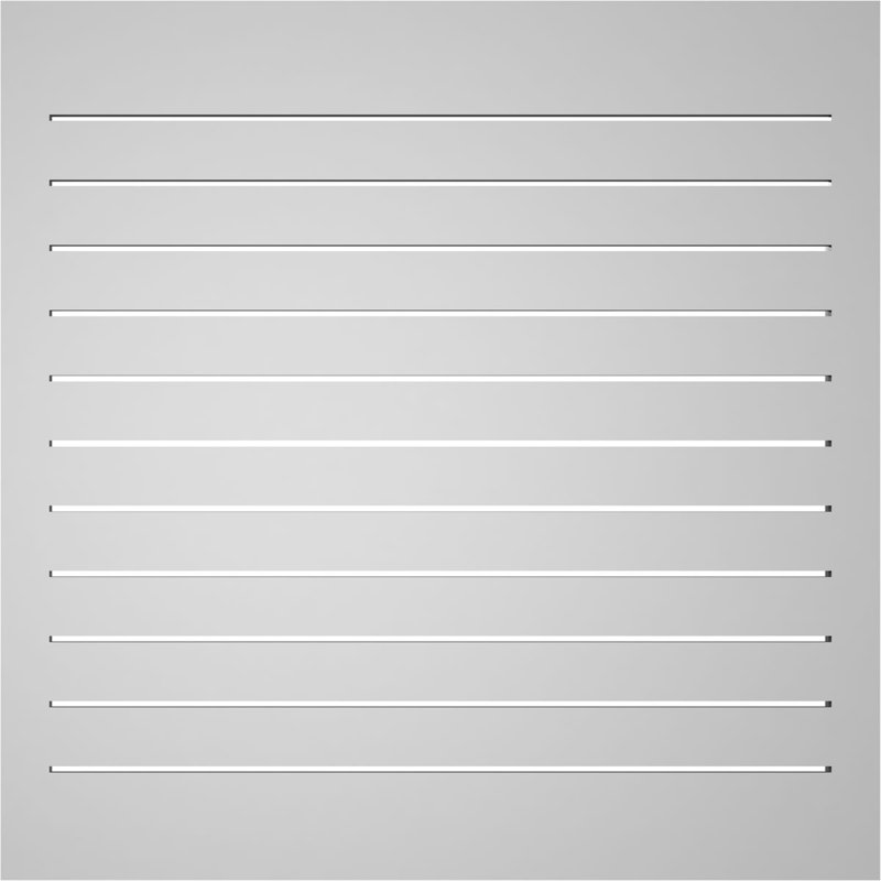Évent à pignon fonctionnel en uréthane rectangulaire à fixation en surface, brun clair apprêté, H 36 po x l 36 po x P 1,5 po