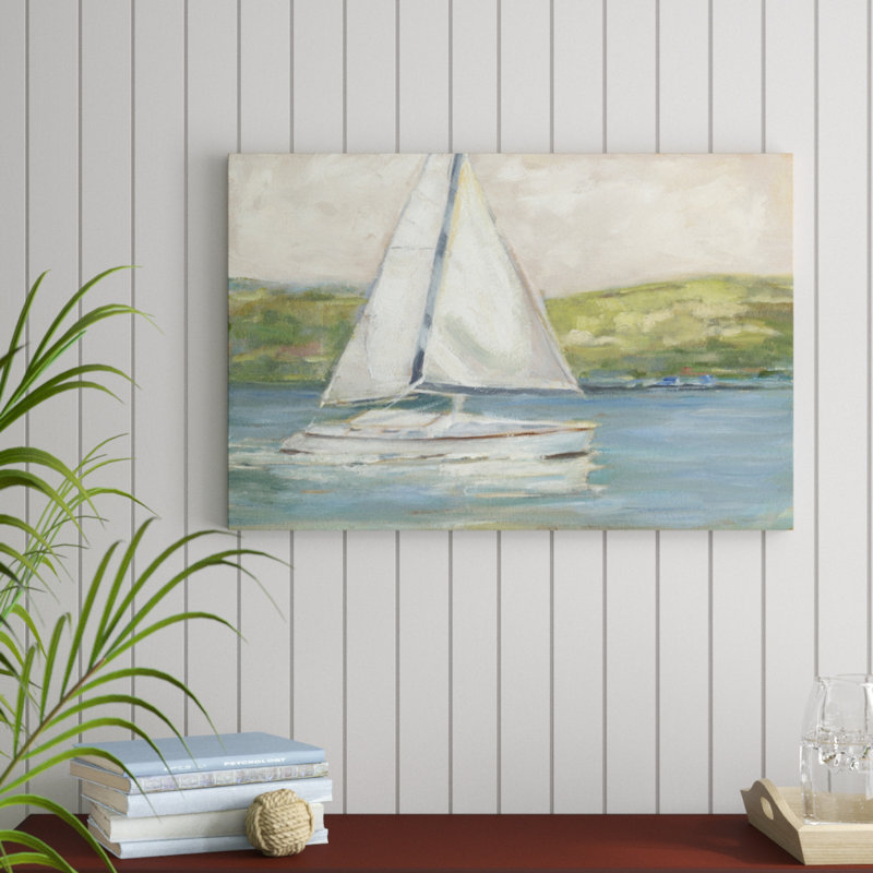 «Off the Coast I», peinture sur toile, H 24 po x l 36 po
