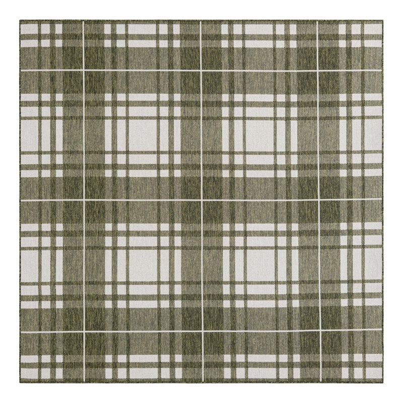 Tapis en polypropylène tissé à la machine Tatasha, Carré 7 pi 10 po