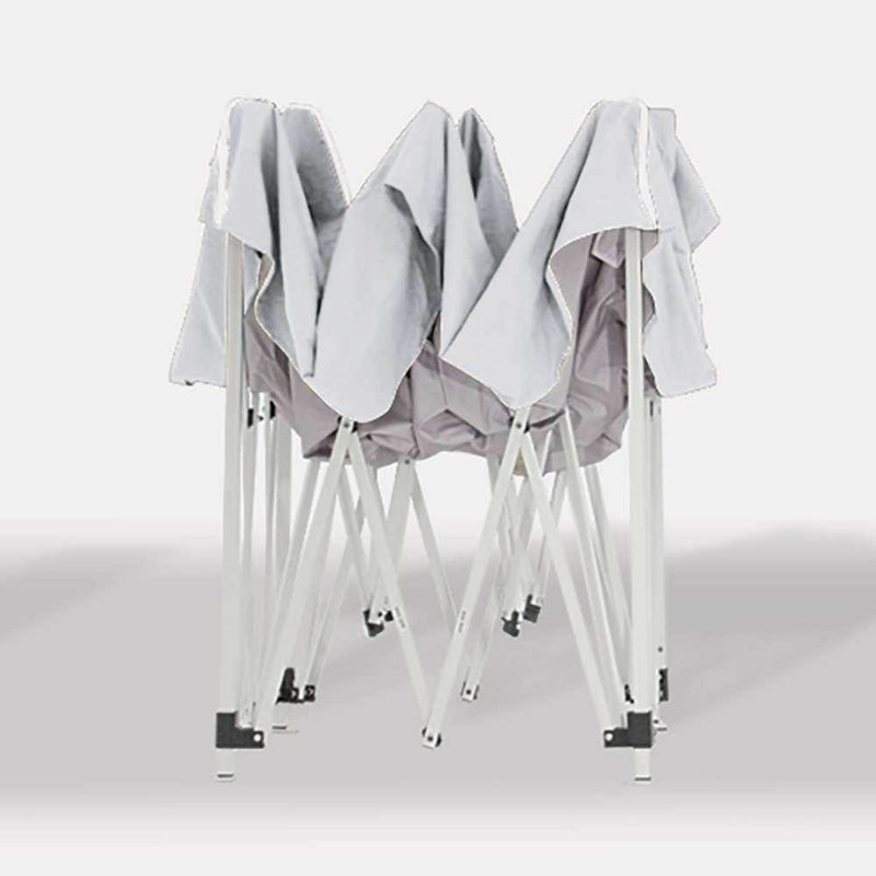 10 Ft. W x 10 Ft. D Steel Pop-Up Canopy, White, 10 Ft. W x 10 Ft. D