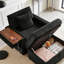 Fauteuil d'appoint confortable en velours côtelé-243103279