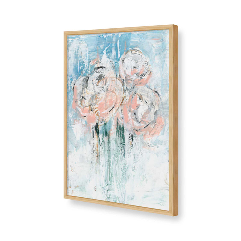 «Abstract Blush Bouquet II» par Ethan Harper, reproduction d'art sur toile, H 40 po x l 30 po, Tanné