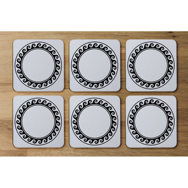 Square 6 Piece Coaster Set