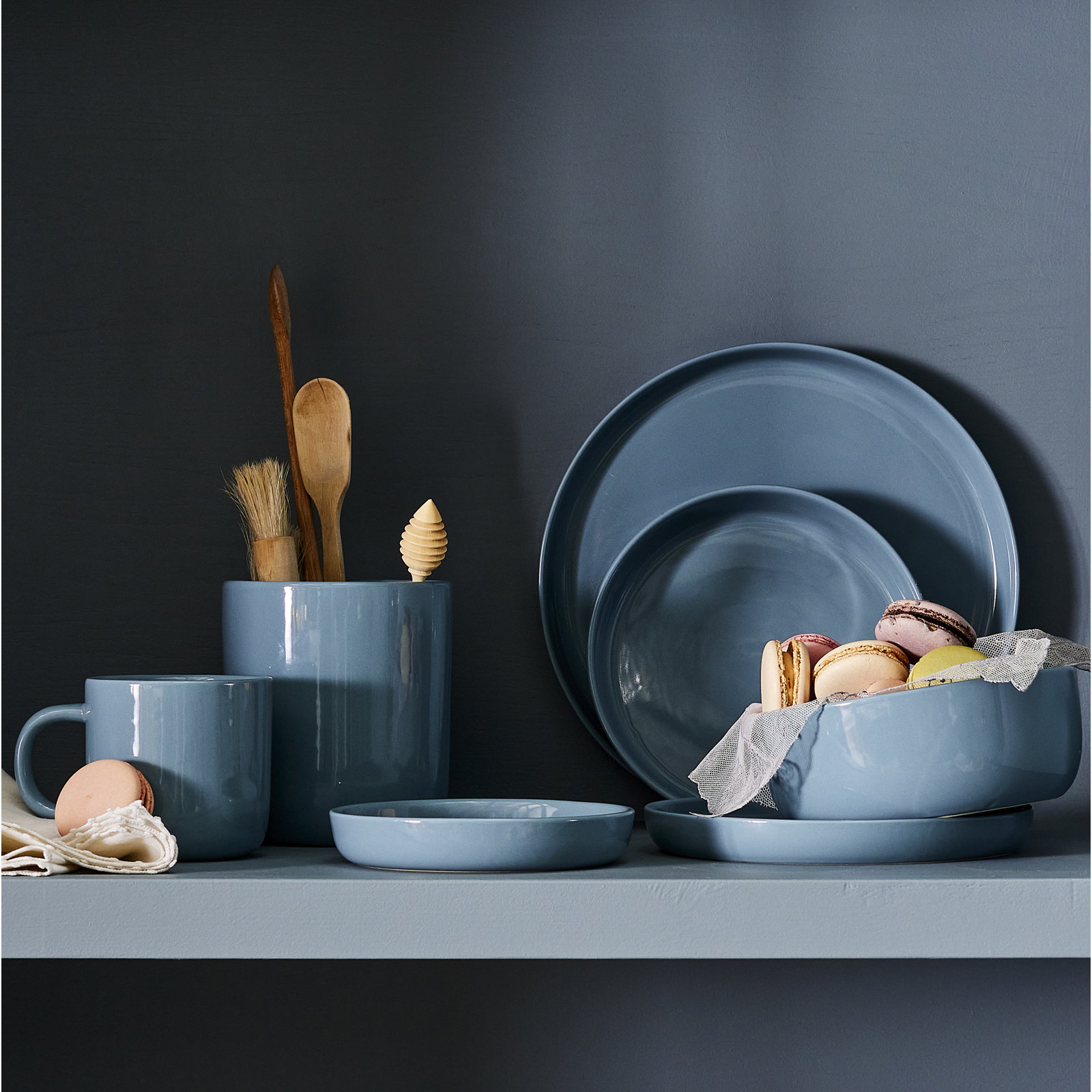 Reims 6" Appetizer Plate, Blue/Green