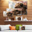 Animal, lion paisible sur toile - Lion paisible-35121230-35121224