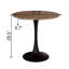 Ensemble de table de salle à manger élégant avec plateau en panneau de fibres à densité moyenne et pieds en métal-118044507