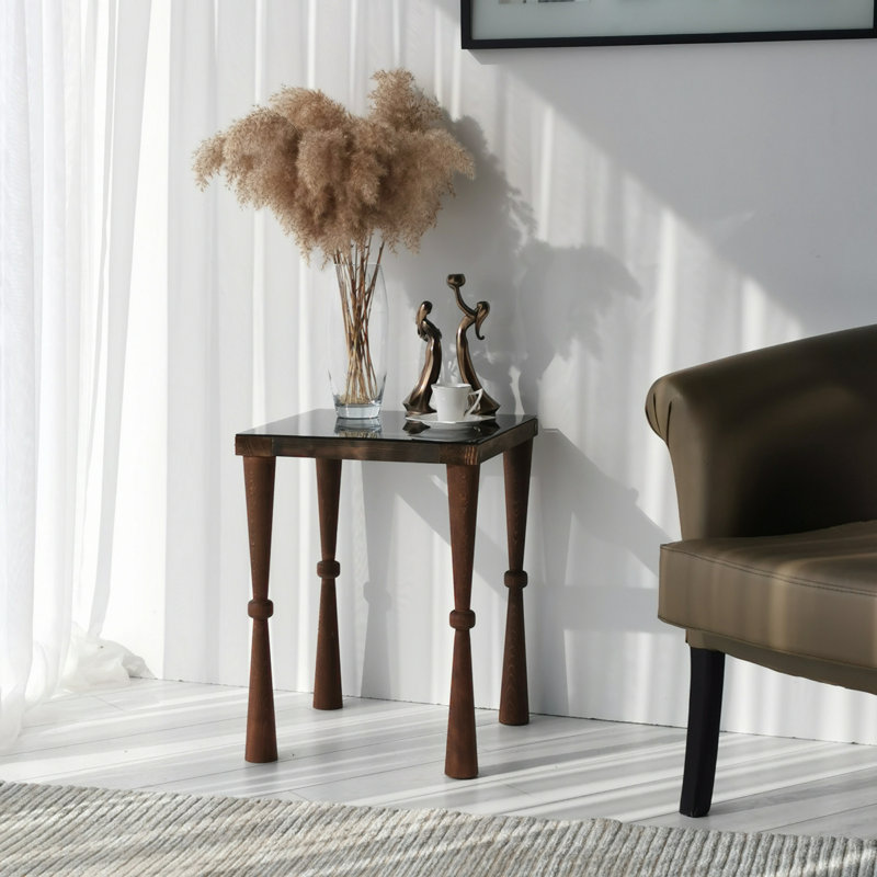 Table de bout en verre Tena