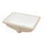 Lavabo de salle de bain rectangulaire encastré avec trop-plein