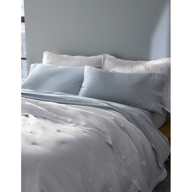 Soft-Wash Cotton Pillowcases, Standard Pillowcase, Shore